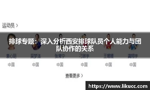 排球专题：深入分析西安排球队员个人能力与团队协作的关系